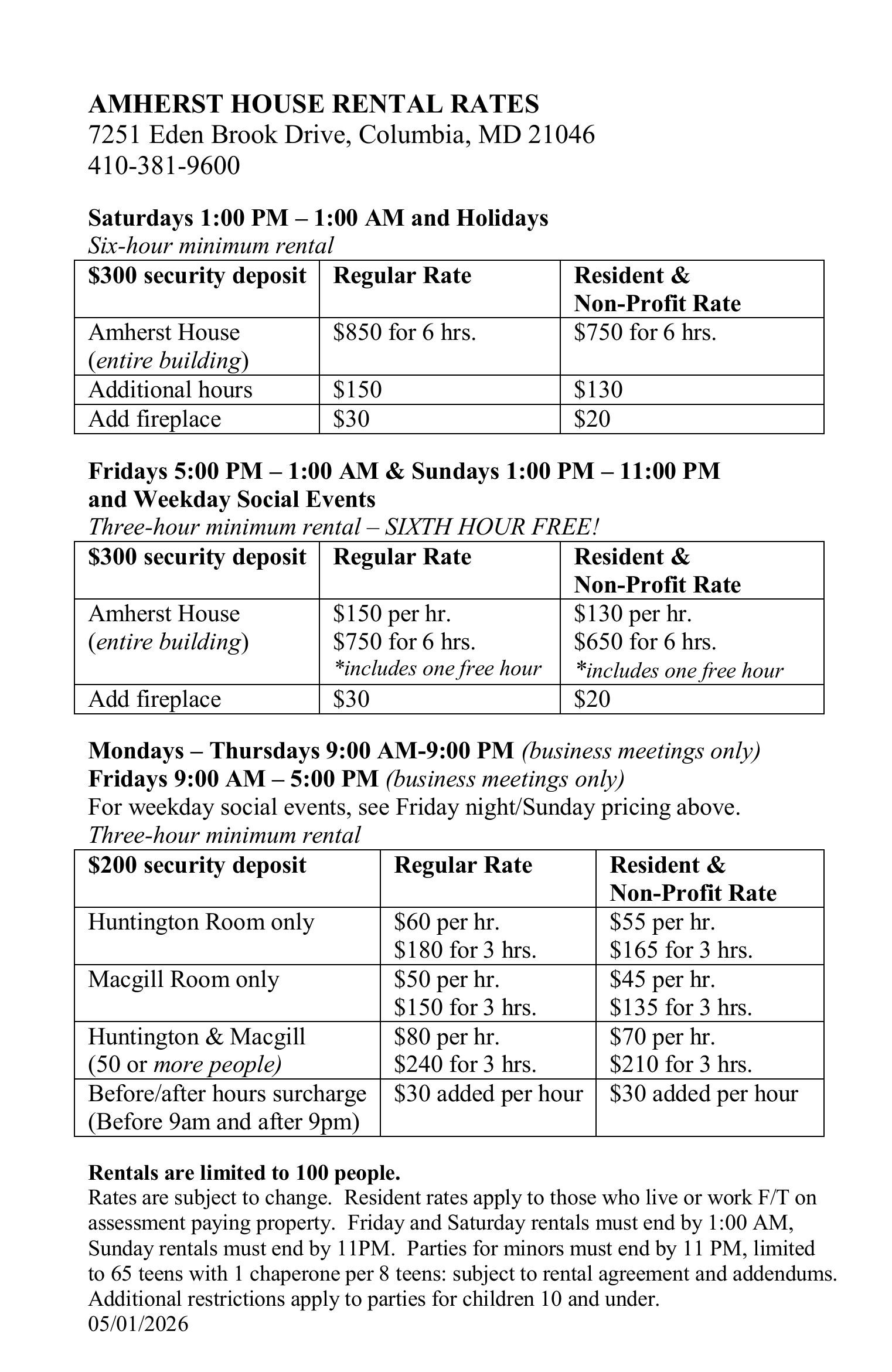 Rental rates cheat sheet_May 2026 for web